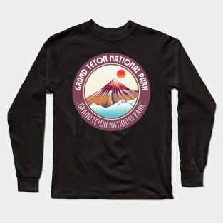 Grand Teton National Park in Japanese Vibes Long Sleeve T-Shirt